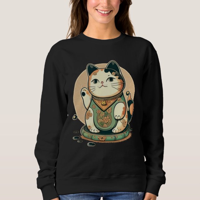 Sweatshirt Cool Japan Cat (Devant)