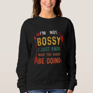 Sweatshirt Cool Je ne suis pas un garçon Je sais juste ce que