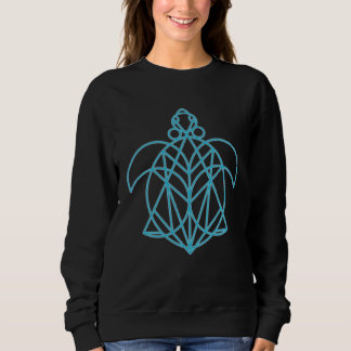 Sweatshirt Cool Mandala Sacred Geometry Turtle 4
