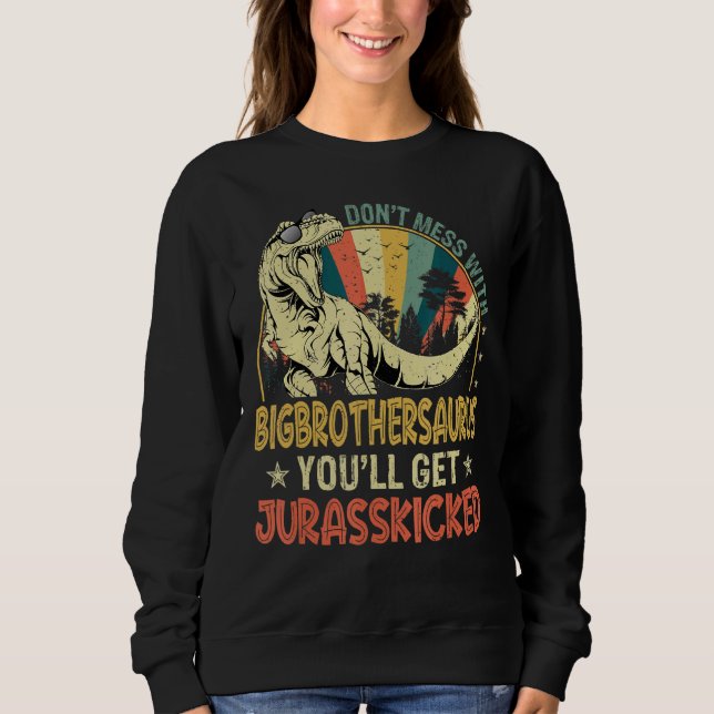 Sweatshirt Cool masculin Big Brothersaurus Dinosaur Rex Vinta (Devant)