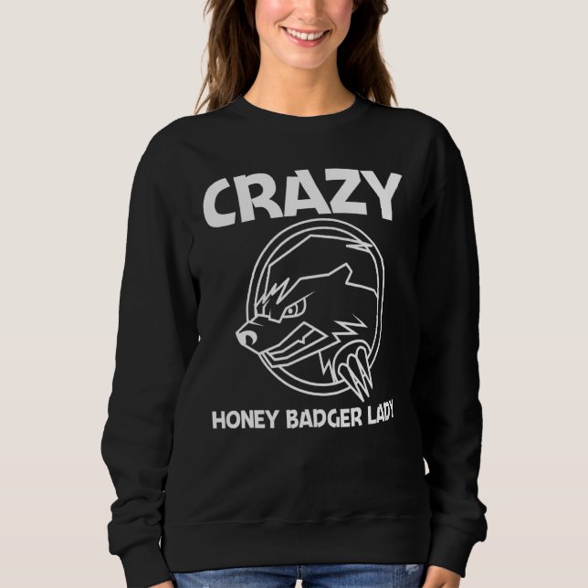 Sweatshirt Cool Miel Badger Pour Femmes Maman Mammifère Honey (Devant)