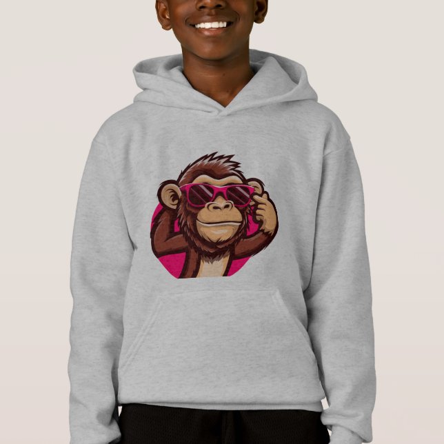 Sweatshirt cool Monkey Squad (Devant)