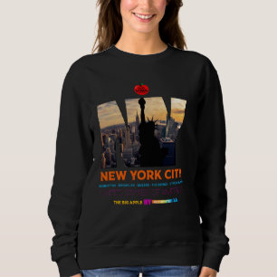 Sweatshirt Cool New York City Skyline Illustration Graphic De