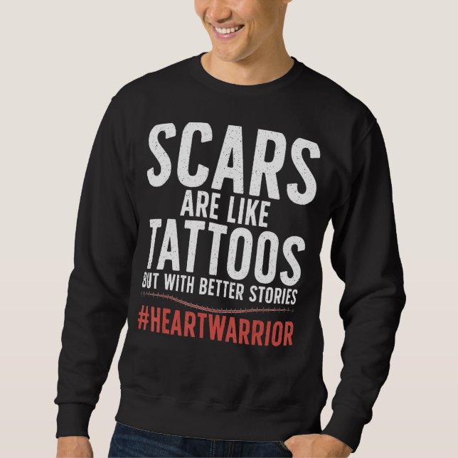 Sweatshirt Cool Open Heart Chirurgie Pour Hommes Femmes Trans (Devant)