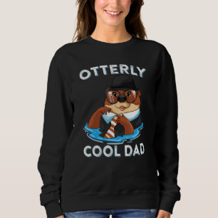 Sweatshirt Cool Otter Otter Mammal Pun Fête des pères