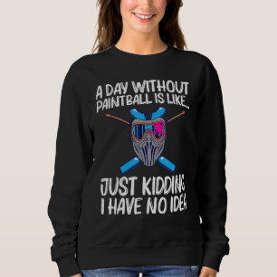Sweatshirt Cool Paintball Pour Hommes Femmes Peindre Arme Tac