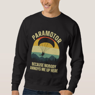 Sweatshirt Cool Paramotor Art Pour Hommes Femmes Pc Parapente