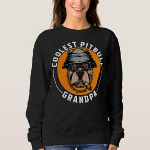 Sweatshirt Cool Pitbull Grand-père