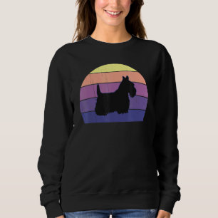Sweatshirt Cool Retro Sunset Yorkshire Terrier Fun Propriétai