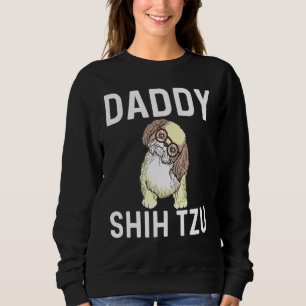 Sweatshirt Cool Shih Tzu Art Pour Hommes Père Puppy Pet Chien
