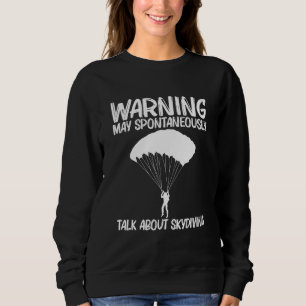 Sweatshirt Cool Skydiver Pour Hommes Femmes Skydiver Parachut