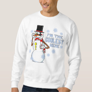 Sweatshirt Cool Snowman Funny RubberHose Retro Hiver Cartogra