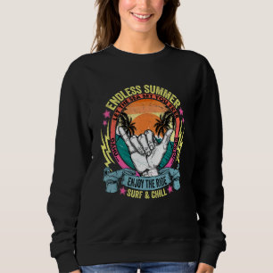 Sweatshirt Cool Summer Hang Loose Shaka Hawaiian Citation Slo