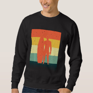 Sweatshirt Cool Surfer Pour Hommes Garçons Rétro Surfboard Be