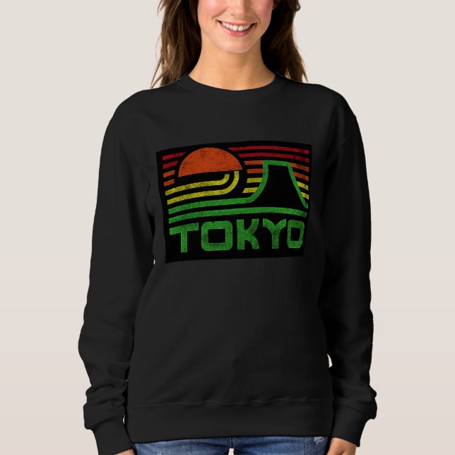 Sweatshirt Cool Tokyo Japan Outfit Illustration Graphic Cool  (Devant)