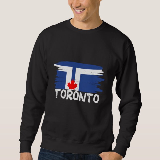 Sweatshirt Cool Toronto Flag (Devant)