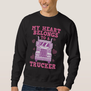 Sweatshirt Cool Truckers Wife Venin For Women Funny Truck Dri