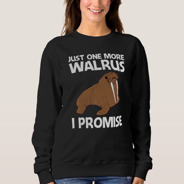 Sweatshirt Cool Walrus Pour Hommes Femmes Pôle Nord Pacifique (Devant)