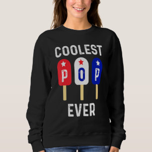 Sweatshirt Coolest Pop Ever Popsicle Men Meilleur papa Ever C