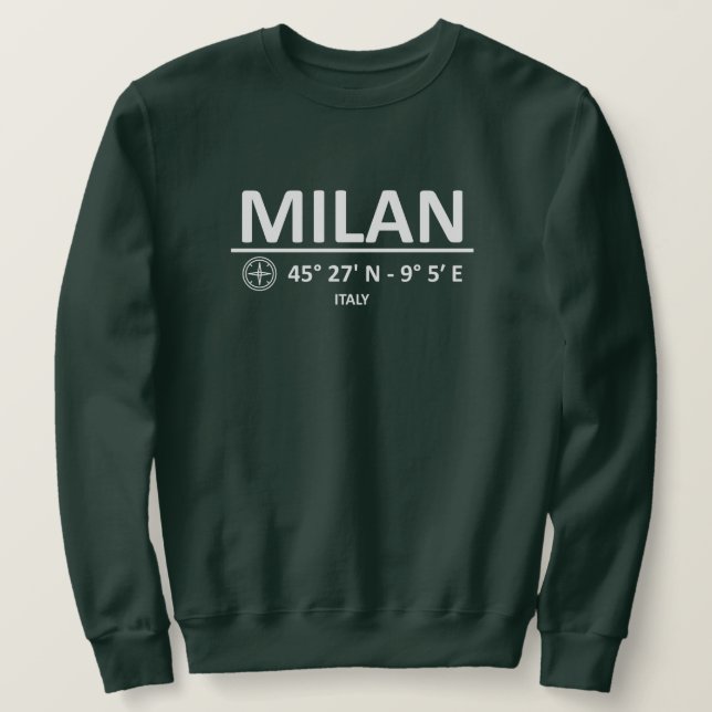 Sweatshirt Coordonnées Milan (Design devant)