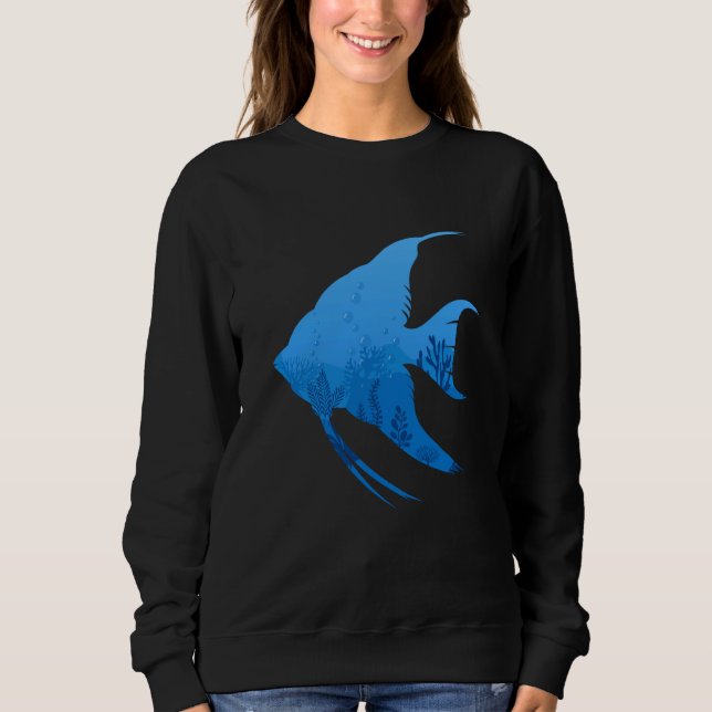 Sweatshirt Coral Reef Aquarium Angelfish (Devant)