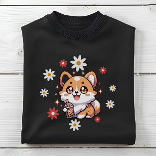 Sweatshirt Corgi Chien Boba Tea Bubble Tea Amateurs