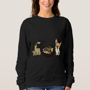Sweatshirt Corgi Et Carlin Hotpot