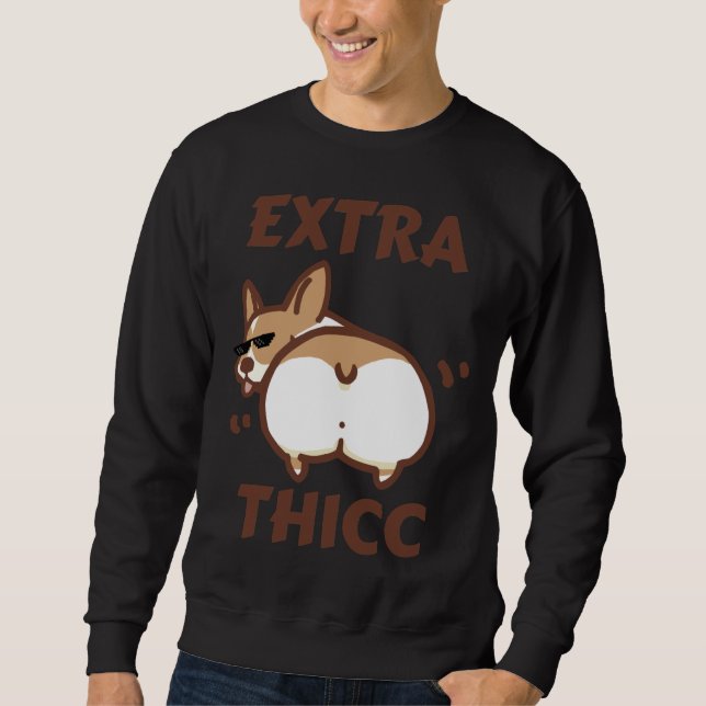 Sweatshirt Corgi extra thicc (Devant)