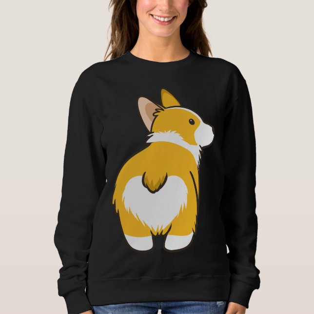 Sweatshirt Corgi Heart Butt     (Devant)