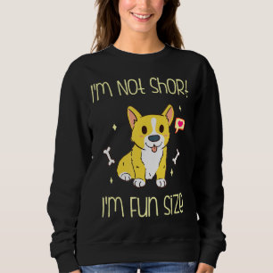 Sweatshirt Corgi Im Pas Court Im Taille Amusante