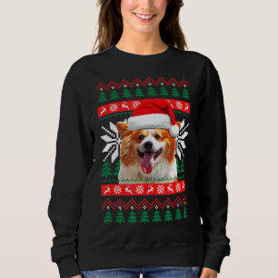 Sweatshirt Corgi laide de Noël style de chandail de Noël Sant