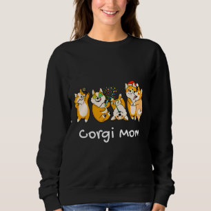 Sweatshirt Corgi Mom Christmas Party Edition