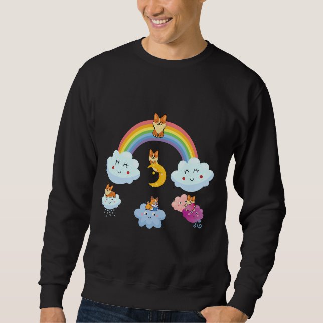 Sweatshirt Corgis World  1183 (Devant)