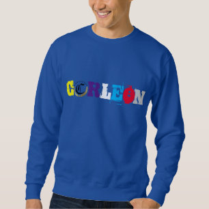Sweatshirt corléon bleu royal mélange les couleurs