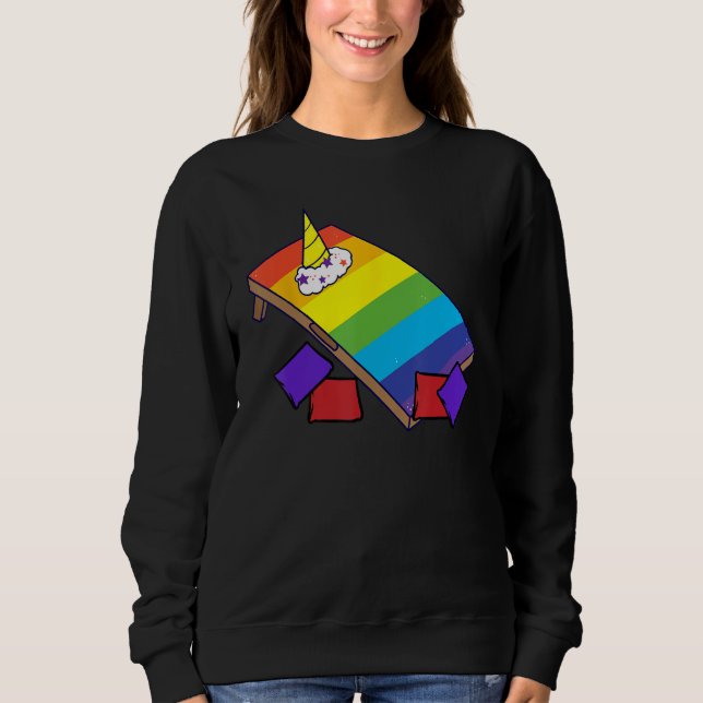 Sweatshirt Cornhole Corn Hole Unicornhole 1 (Devant)
