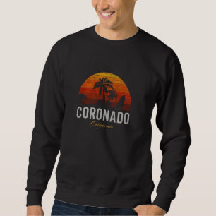 Sweatshirt Coronado California Retro Surfer Plage Vintage