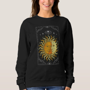 Sweatshirt Corps Céleste Boho Soleil Lune Astronomie Univers
