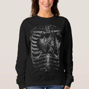 Sweatshirt Corps de squelette X-ray avec chauve-souris