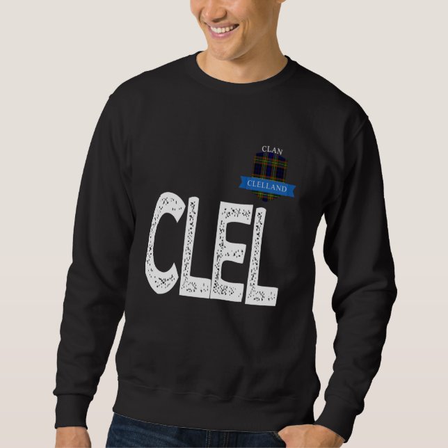 Sweatshirt Correspondance de famille Clan Clelland C (Devant)