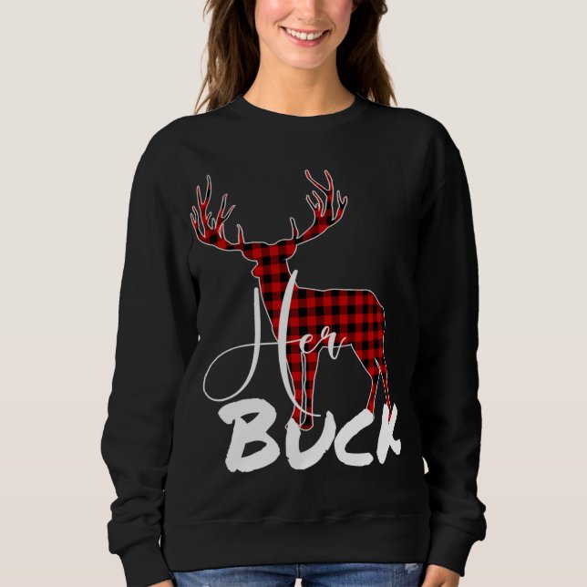 Sweatshirt Correspondance des couples Pyjama de Noël Buffalo  (Devant)