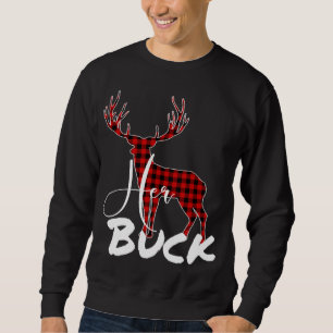 Sweatshirt Correspondance des couples Pyjama de Noël Buffalo