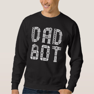 Sweatshirt Correspondance famille Robot Fête des pères Papa B