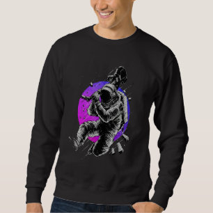 Sweatshirt Cosmonautes Espace Vaporwave Esthétique Guitare Sp
