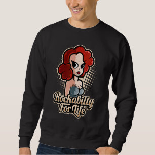 Sweatshirt Costume De Chalet De Choc Rockabilly Pour La Vie P