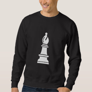 Sweatshirt Costume de pièce d'échecs blanche de l'évêque pour