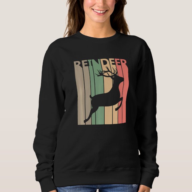 Sweatshirt Costume de renne drôle (Devant)