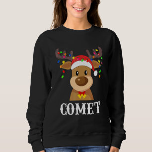 Sweatshirt Costume du groupe père Noël Reindeer Comet Xmas