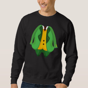 Sweatshirt Costume irlandais amusant Leprechaun Suit Tuxedo S