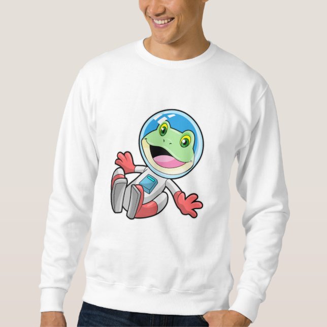 Sweatshirt Costume spatial de l'astronaute de grenouille (Devant)