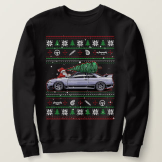 Sweatshirt Cosy Christmas Nissan Skyline R33 GT-R